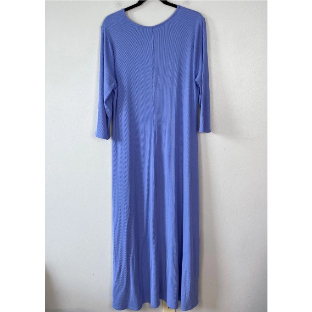 Soft Sorroundings Ribbed 3/4 sleeves Aria Dress in Persian Jewel—Medium - Picture 8 of 16